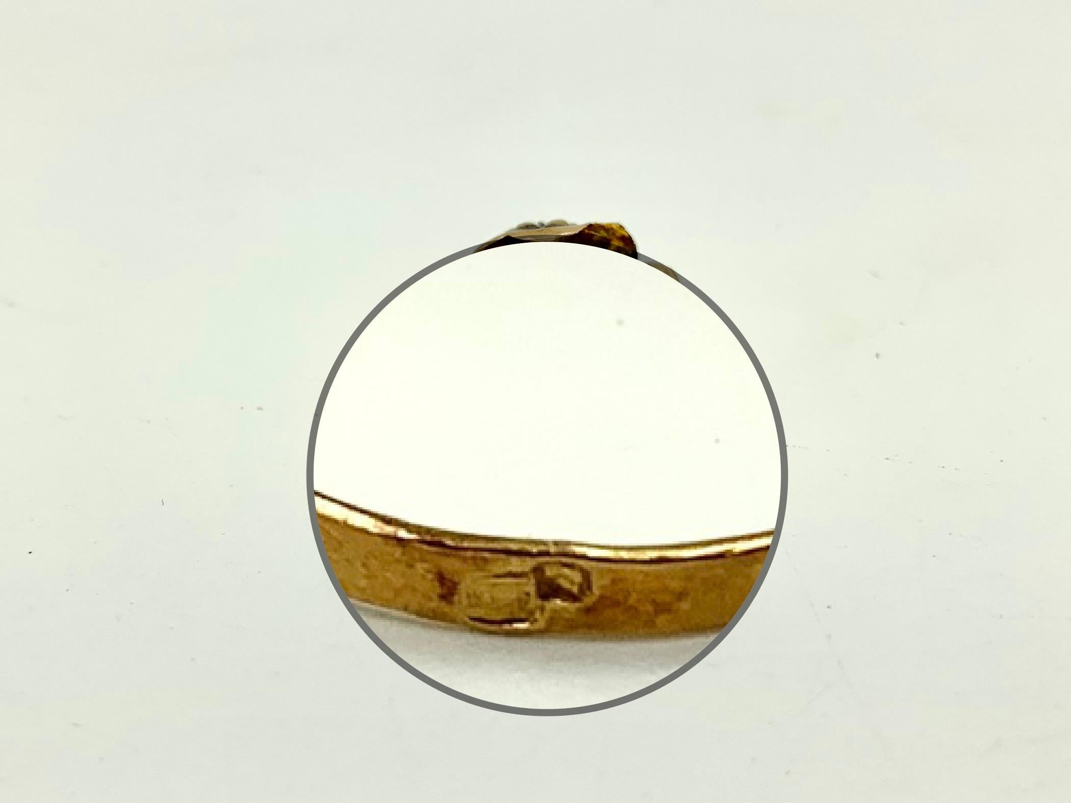 Antiker Rosenblumenring aus 14 Karat Roségold mit Diamanten aus der georgianischen Periode des 19. Jahrhunderts im Angebot 1