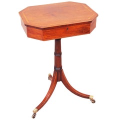 Antique Georgian Rosewood Octagonal Lamp Table