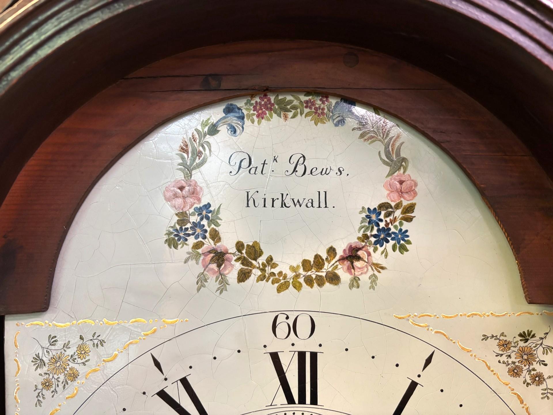 Antique Georgian Scottish Orkney Island Tall Case 8 day Grandfather Clock 1810 For Sale 5