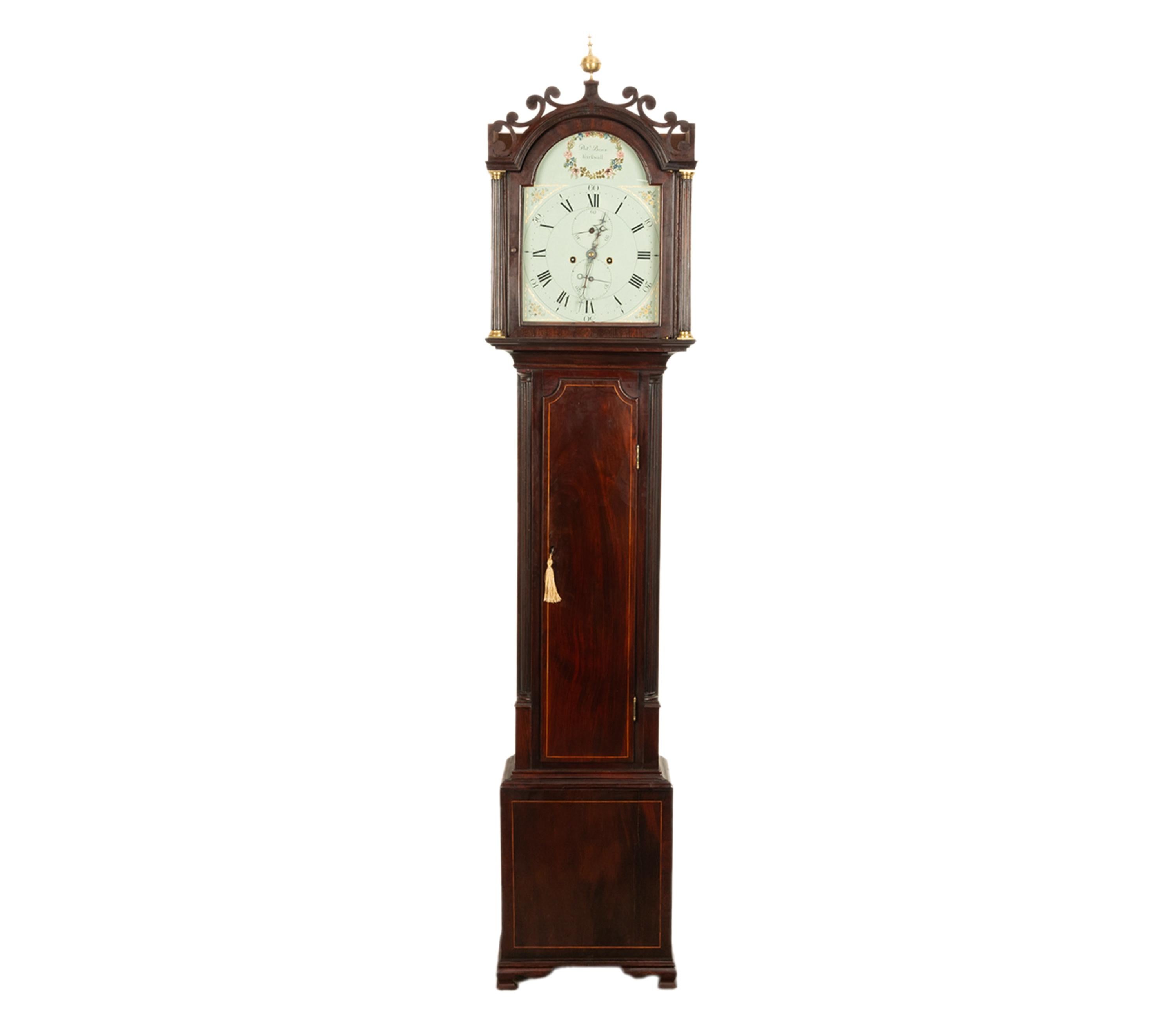 Antique Georgian Scottish Orkney Island Tall Case 8 day Grandfather Clock 1810 For Sale 2
