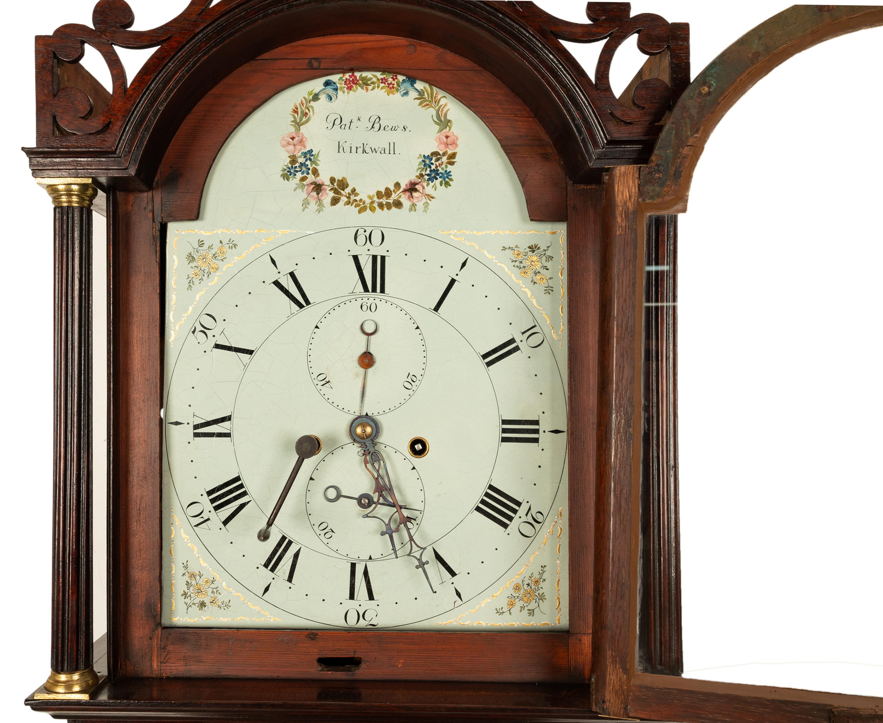 Antique Georgian Scottish Orkney Island Tall Case 8 day Grandfather Clock 1810 For Sale 3