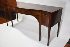 Antique Georgian Serpentine Mahogany Sideboard