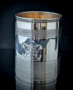Antique Georgian silver Christening mug, Half Pint