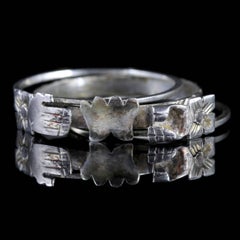 Antique Georgian Silver Fede Ring