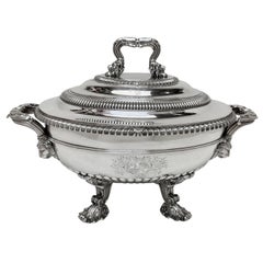 Antique Georgian Silver Soup Tureen Paul Storr London England 1809