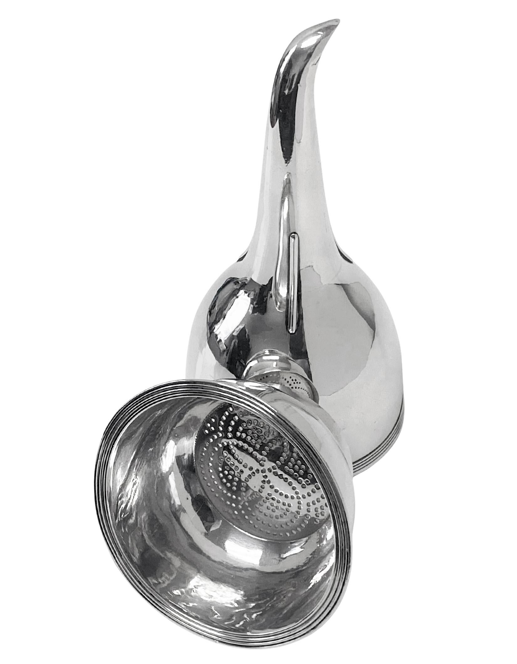 Sterling Silver Antique Georgian Silver Wine Funnel London 1807 John Emes For Sale