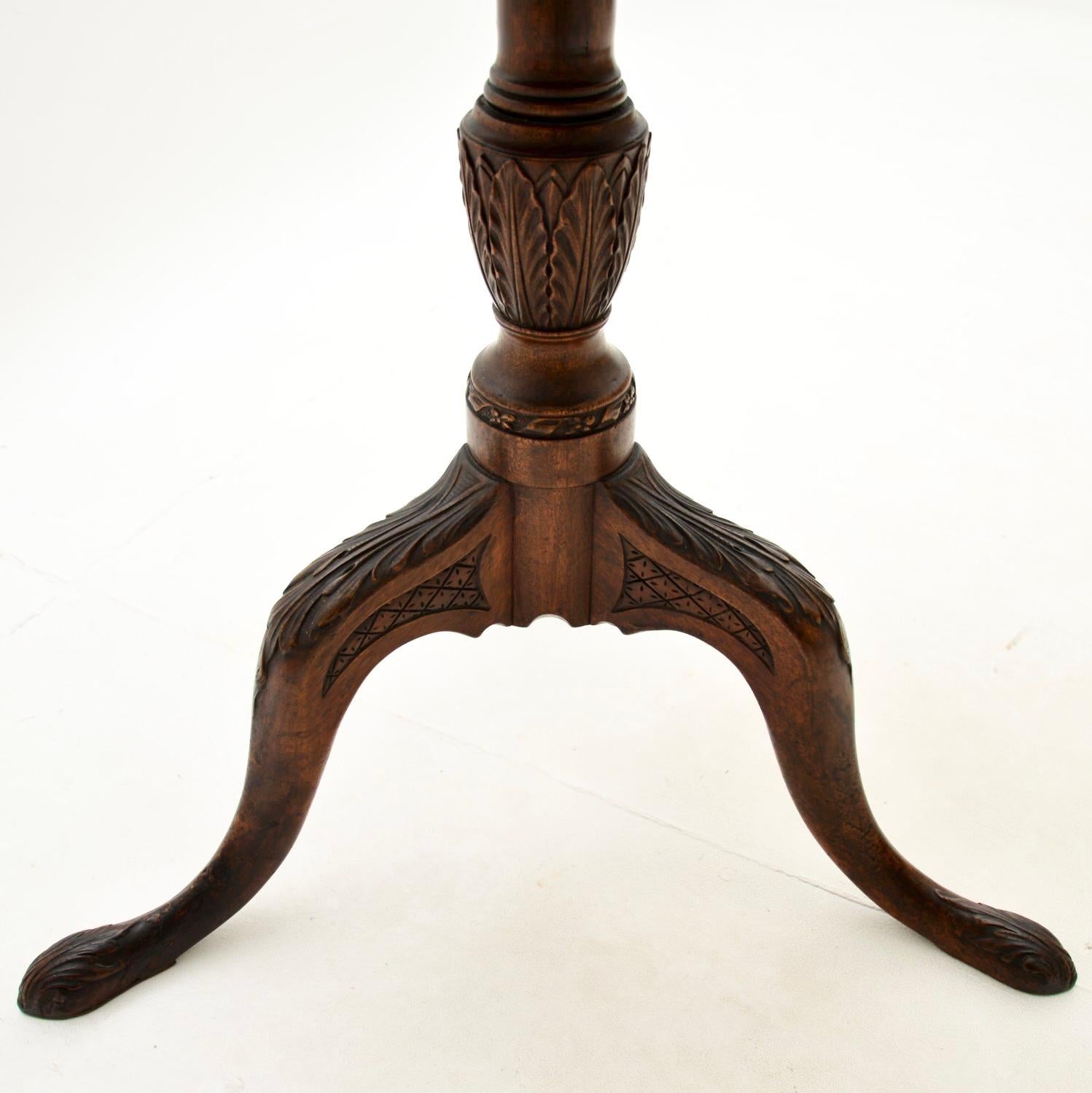 Antique Georgian Snap Top Occasional Table For Sale 3