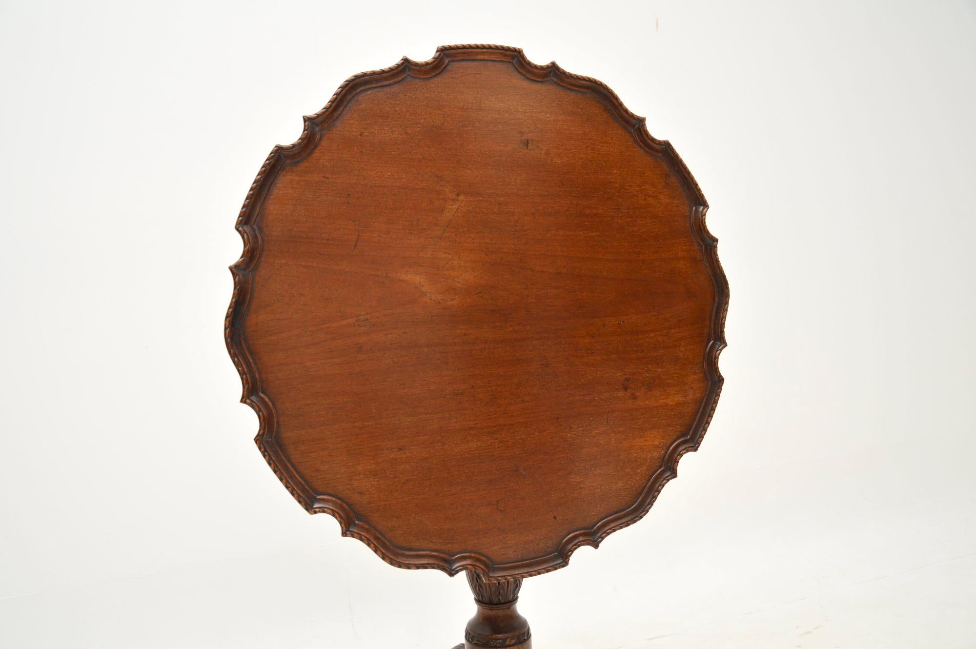 British Antique Georgian Snap Top Occasional Table For Sale