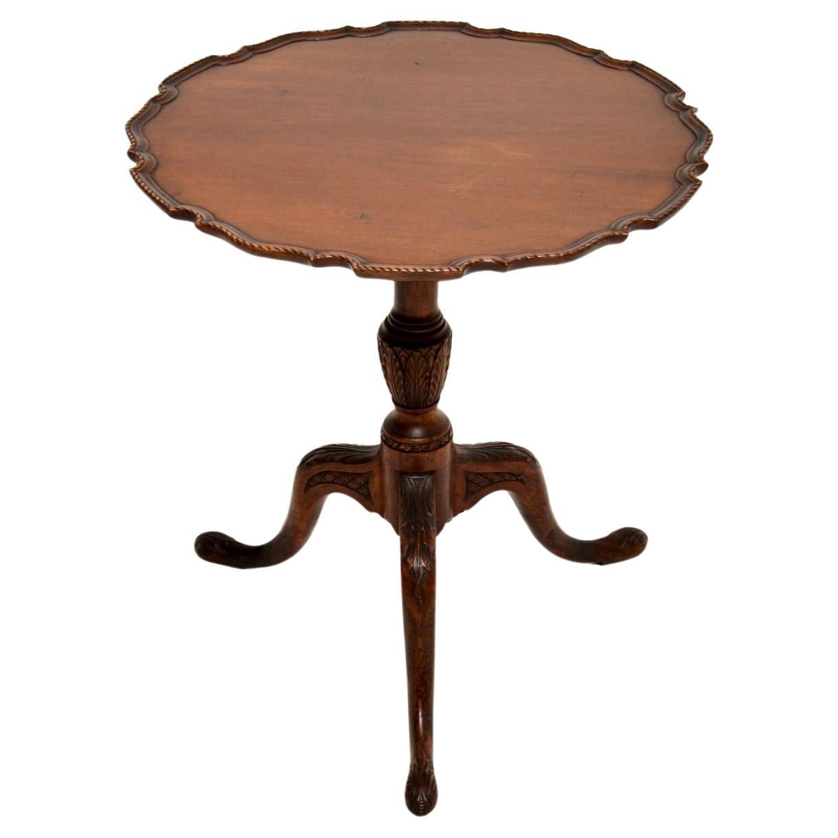 Antique Georgian Snap Top Occasional Table For Sale
