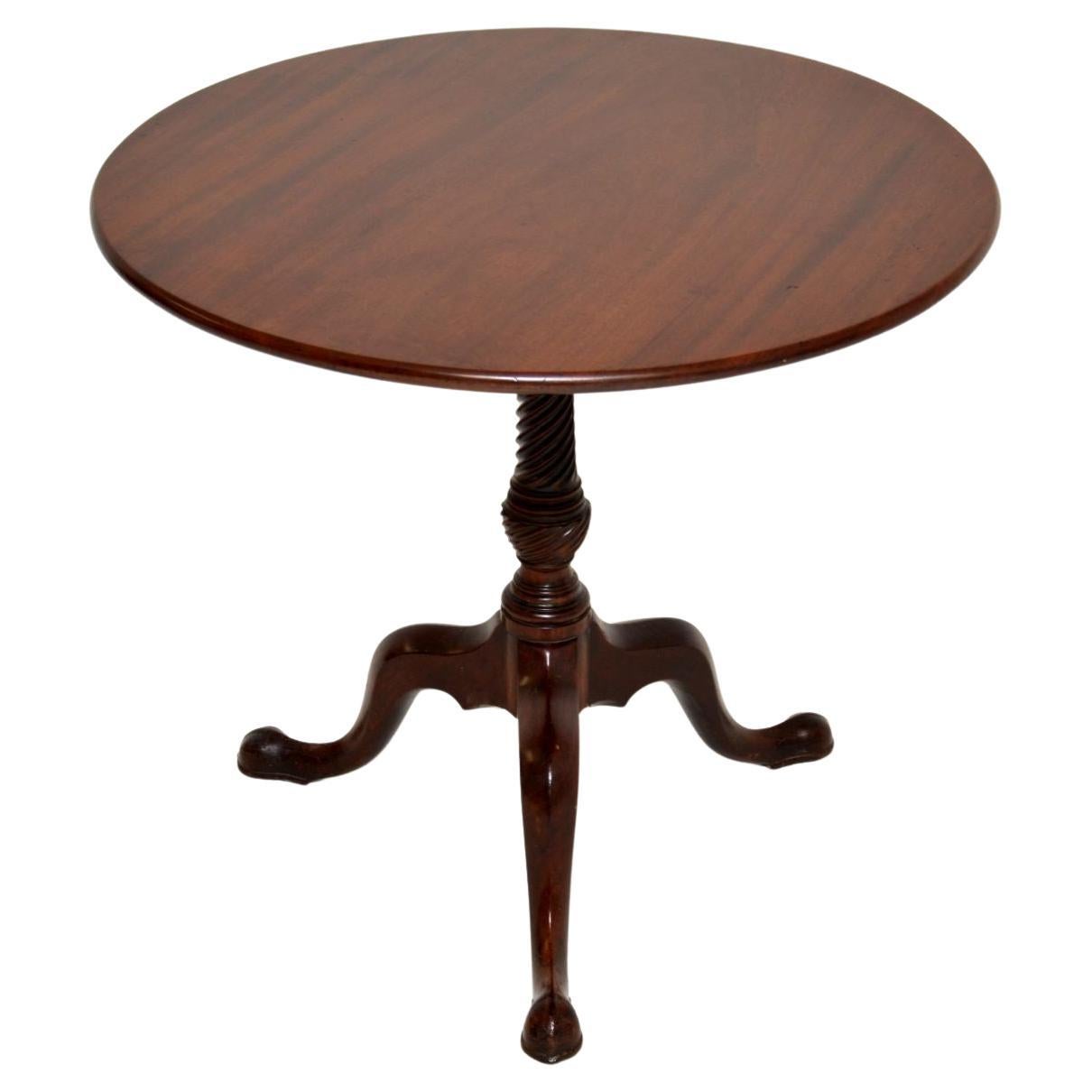 Antique Georgian Snap Top Table For Sale