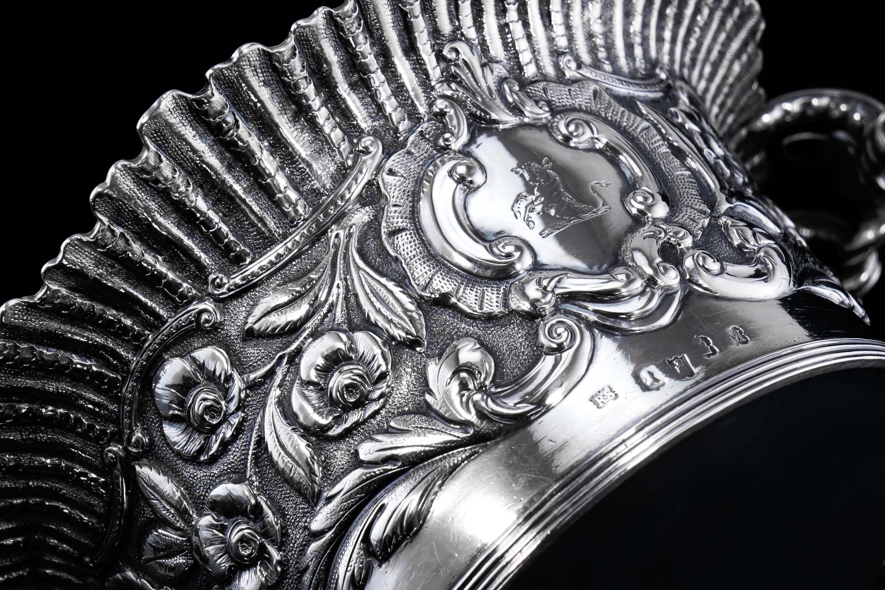 Antique Georgian Solid Silver Irish Bowl - Robert W Smith 1832 9