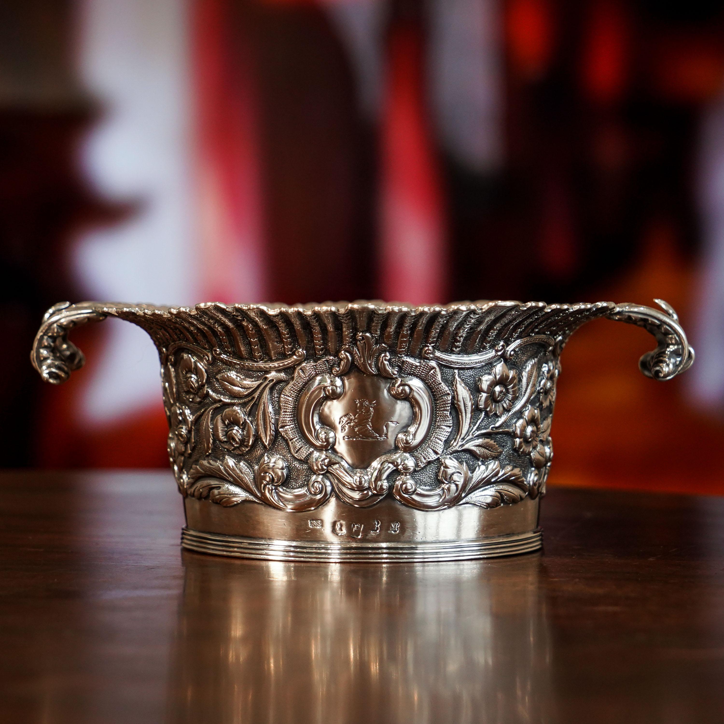 Antique Georgian Solid Silver Irish Bowl - Robert W Smith 1832 11
