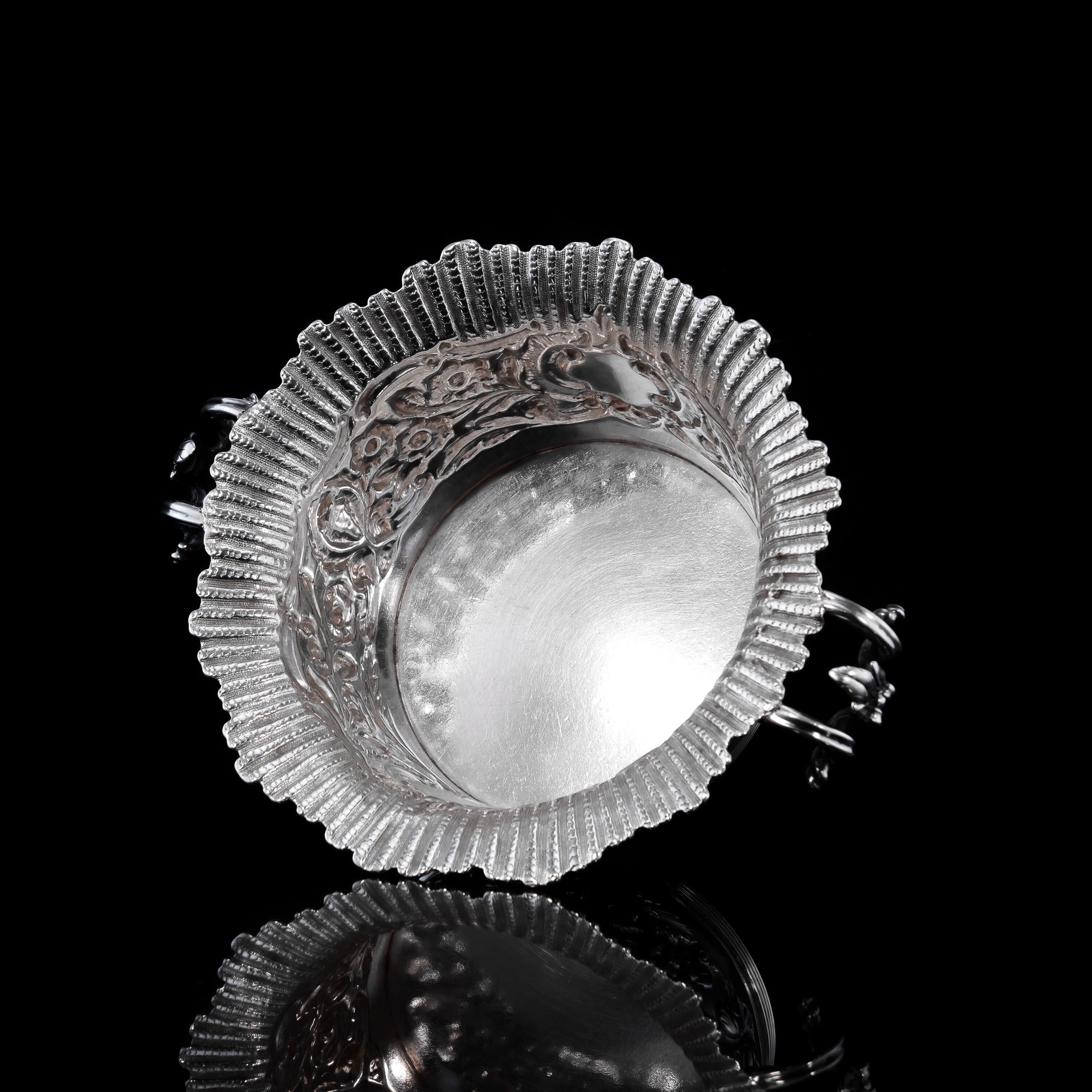 Antique Georgian Solid Silver Irish Bowl - Robert W Smith 1832 4