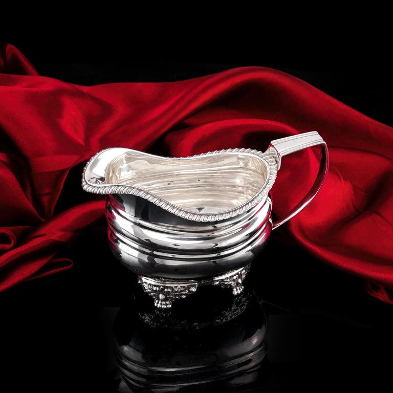 Antique Georgian Solid Silver Regency Style Milk Jug/Pitcher, William ...