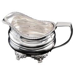 Antique Georgian Solid Silver Regency Style Milk Jug/Pitcher, William Hunter