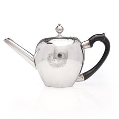 Antique Georgian sterling silver bachelor bullet teapot 1799