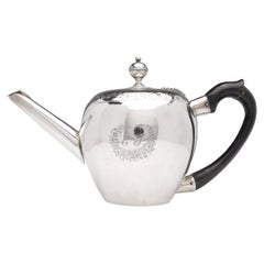 Antique Georgian sterling silver bachelor bullet teapot 1799