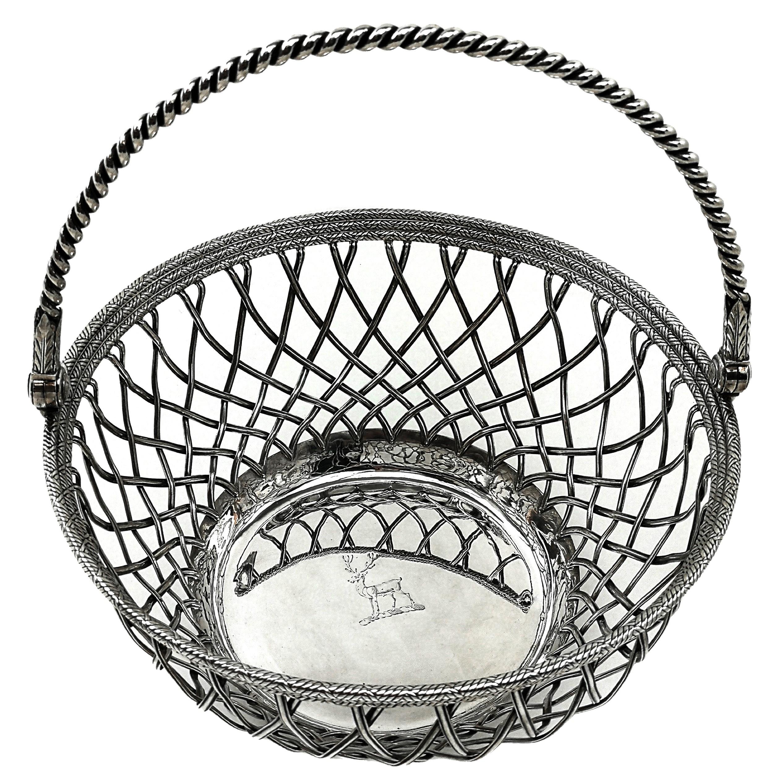 sterling silver bread basket