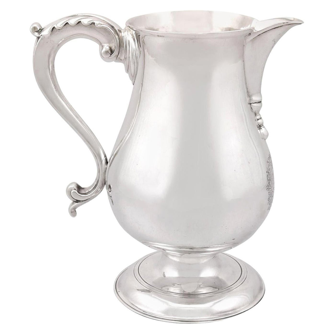 Antico boccale da birra/acqua in argento sterling georgiano di John Kings