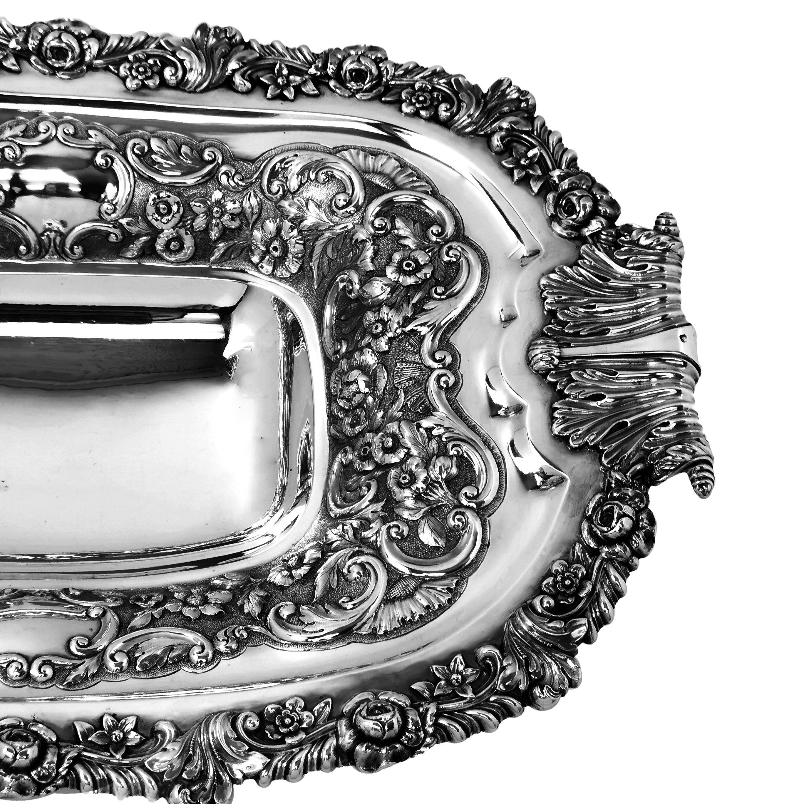 19th Century Antique Georgian Sterling Silver Bowl or Dish, 1822