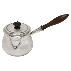 Antique Georgian Sterling Silver Brandy Pan London 1820 19th Century Antique Georgian Sterling Silver Brandy Pan London 1820 19th Century