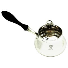 Antique Georgian Sterling Silver Brandy Warming Pan, 1806