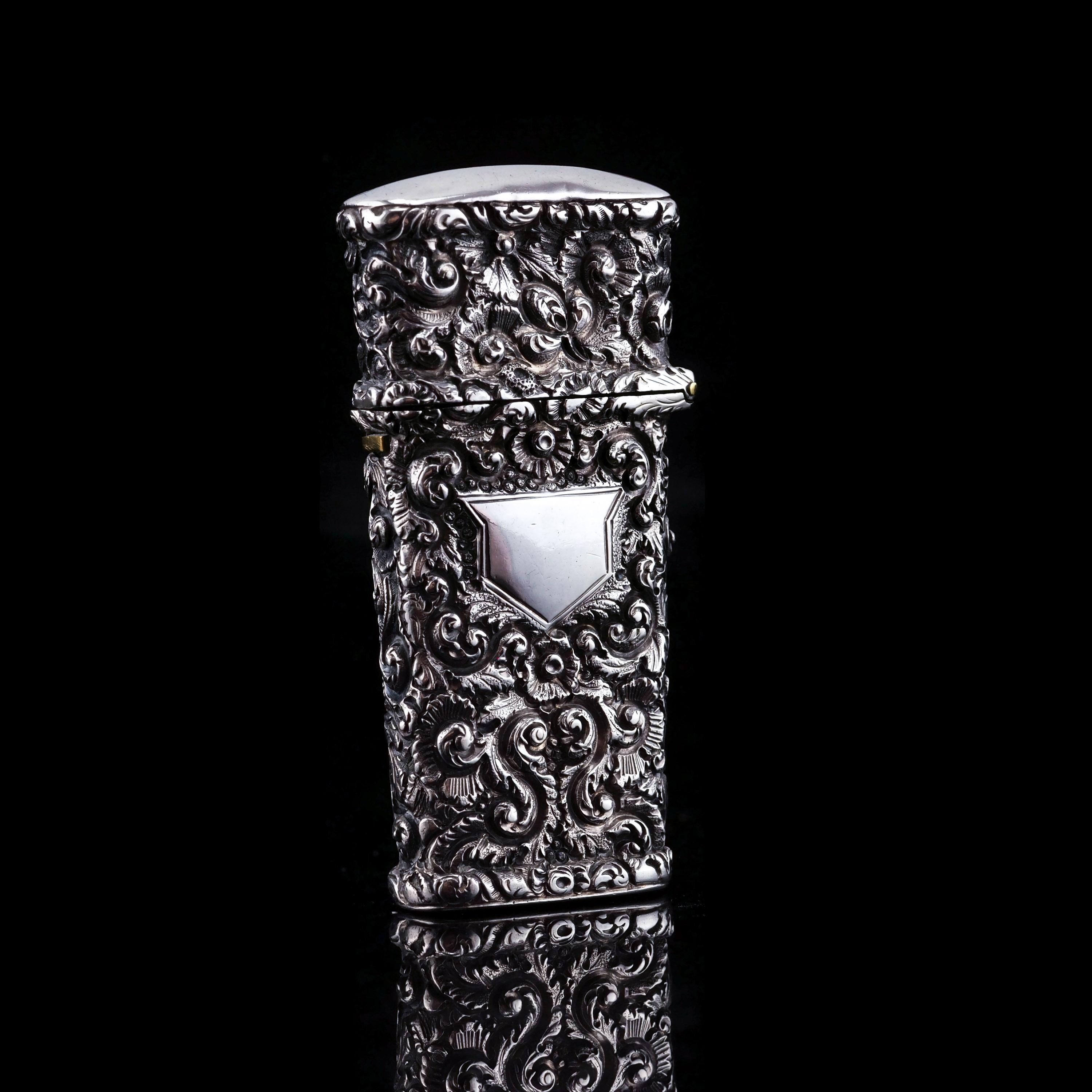 19th Century Antique Georgian Sterling Silver Etui Needle Case - Taylor & Perry 1830 For Sale