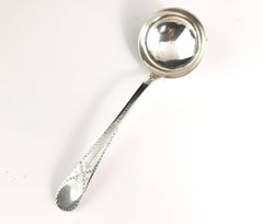 Antique Georgian Sterling Silver Ladle, 18th Century