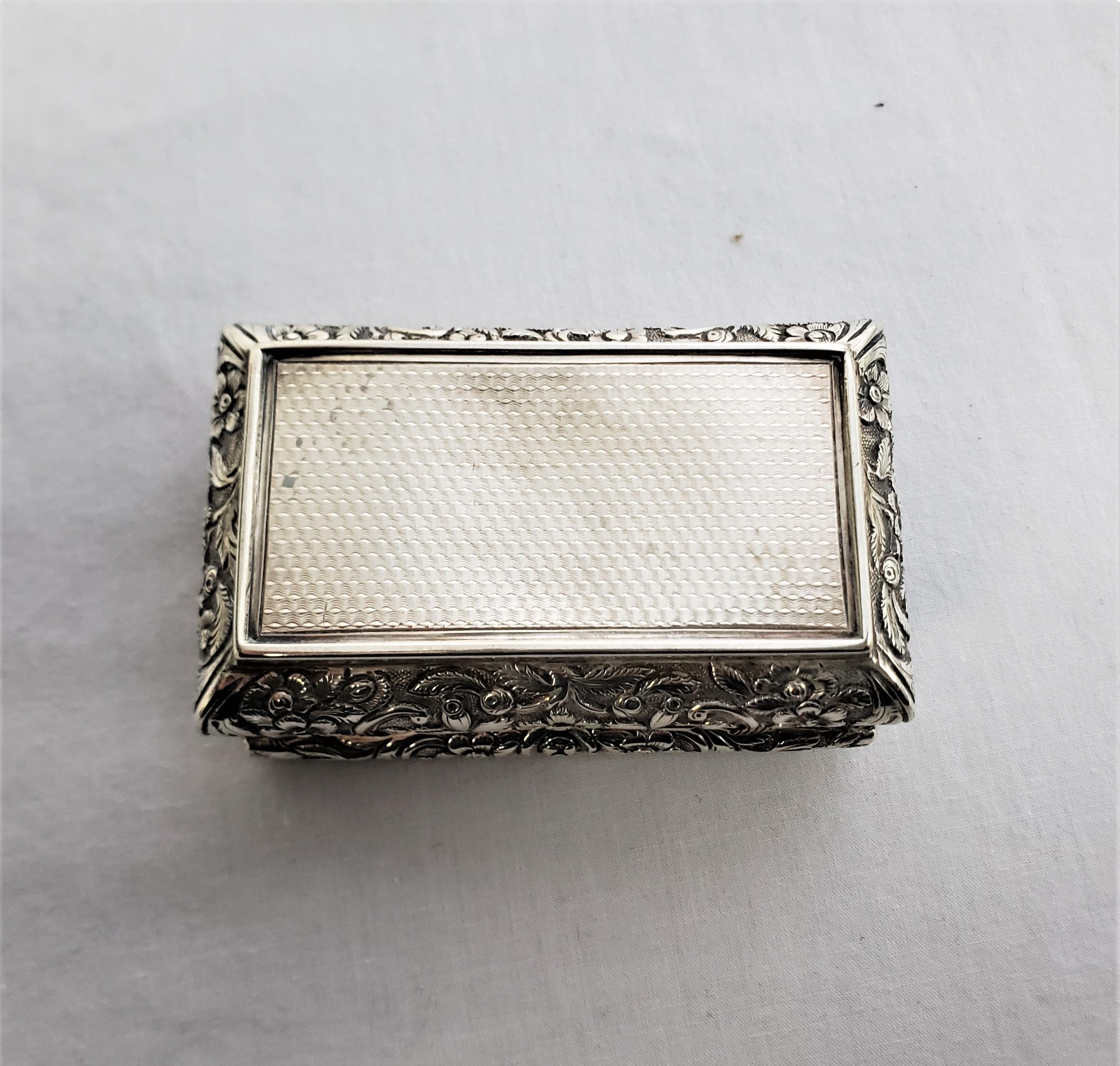 Antique Georgian Sterling Silver Military Presentation Snuff or Tobacco Box For Sale 8