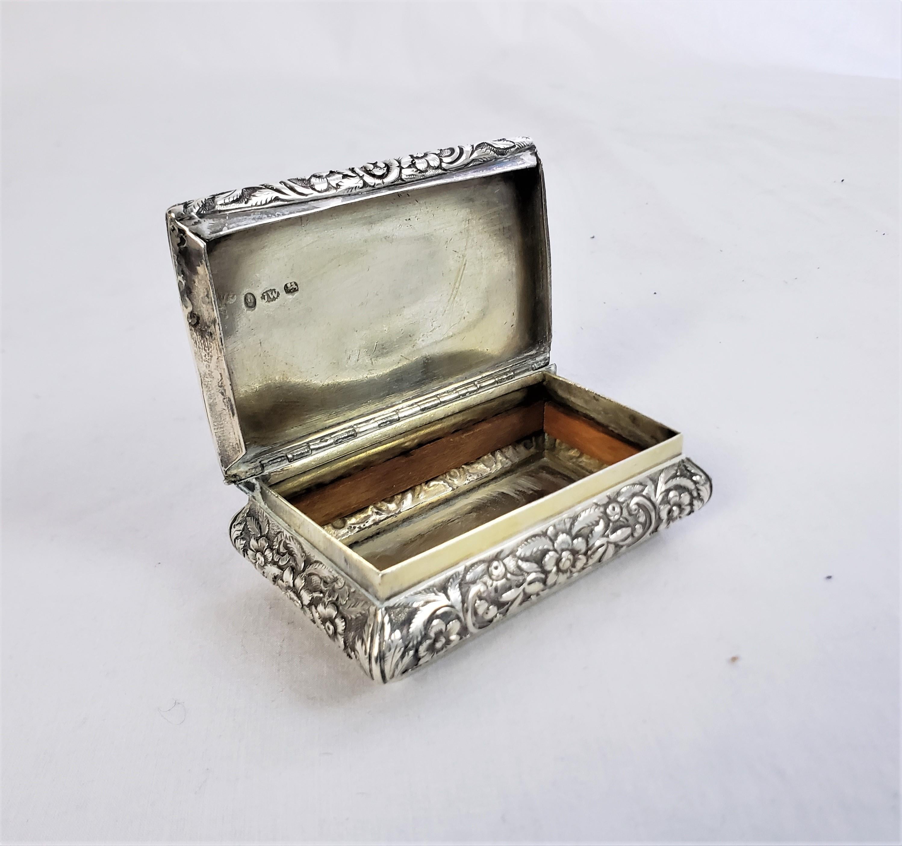 Antique Georgian Sterling Silver Military Presentation Snuff or Tobacco Box For Sale 2