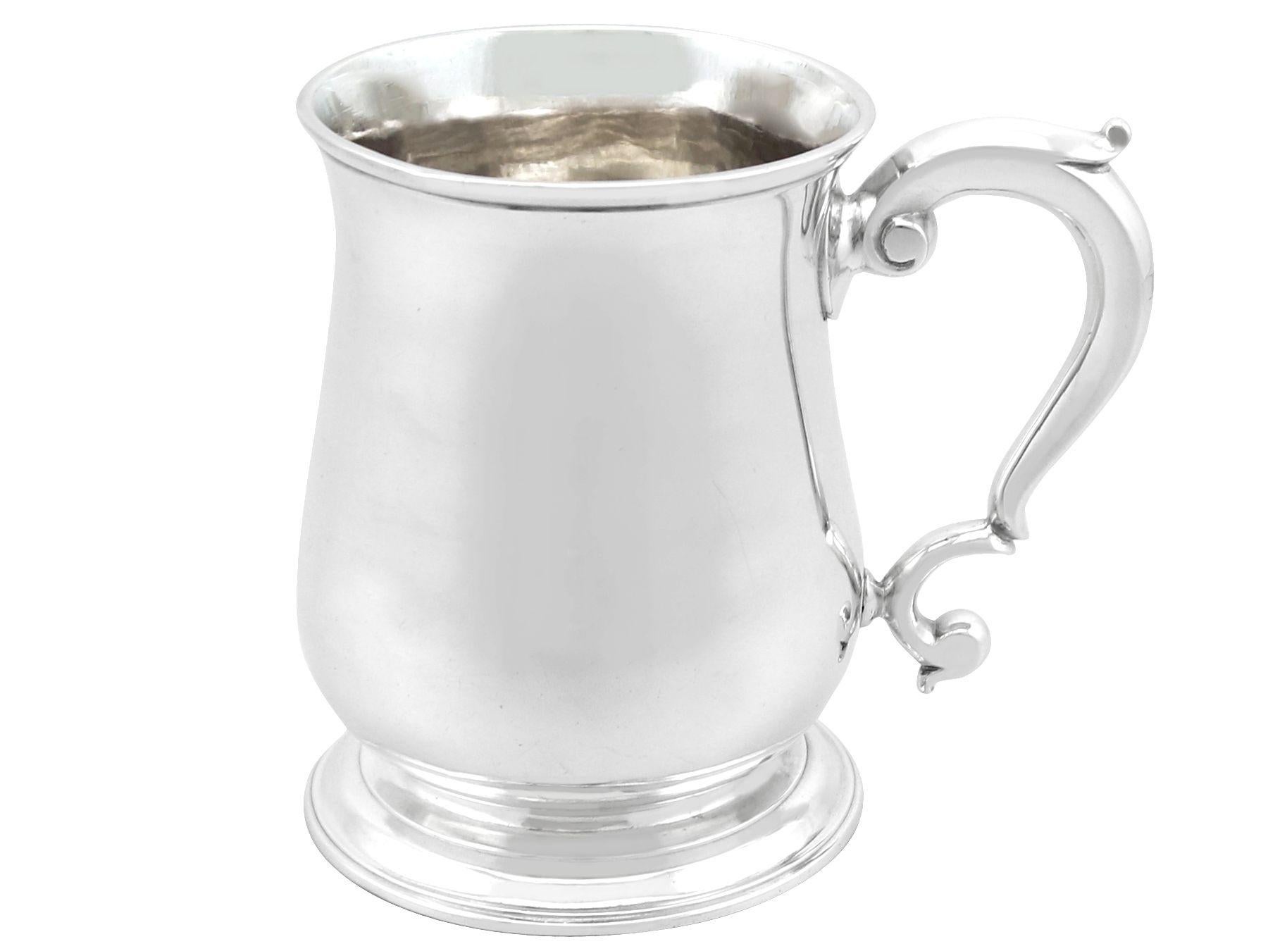 British Antique Georgian Sterling Silver Mug For Sale