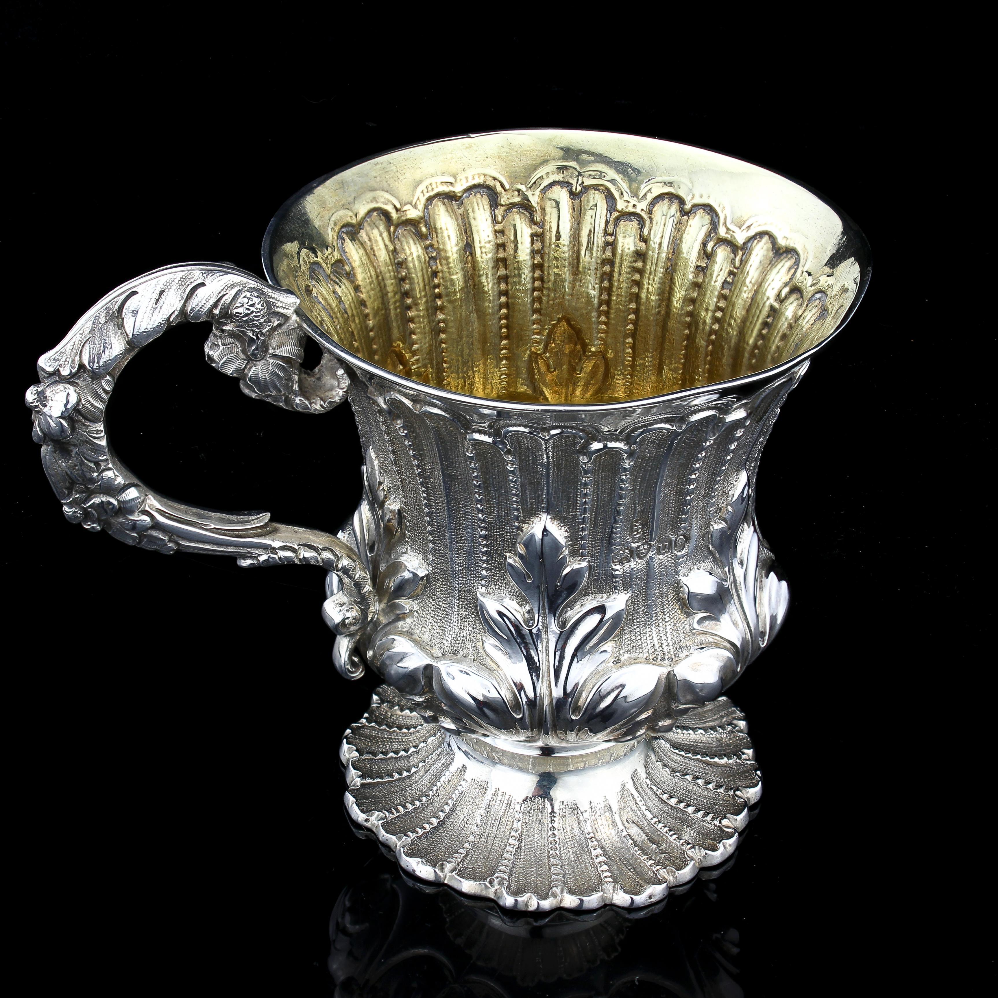 Antique Georgian Sterling Silver Mug, London 1835, Thomas Edwards 1