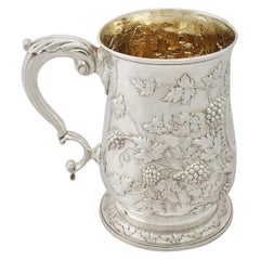 Antique Georgian Sterling Silver Quart Mug