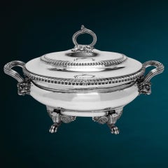 Antique Georgian Sterling Silver Soup Tureen London 1808 Robert Garrard Serving