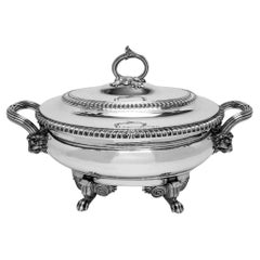 Antique Georgian Sterling Silver Soup Tureen London 1808 Robert Garrard Serving