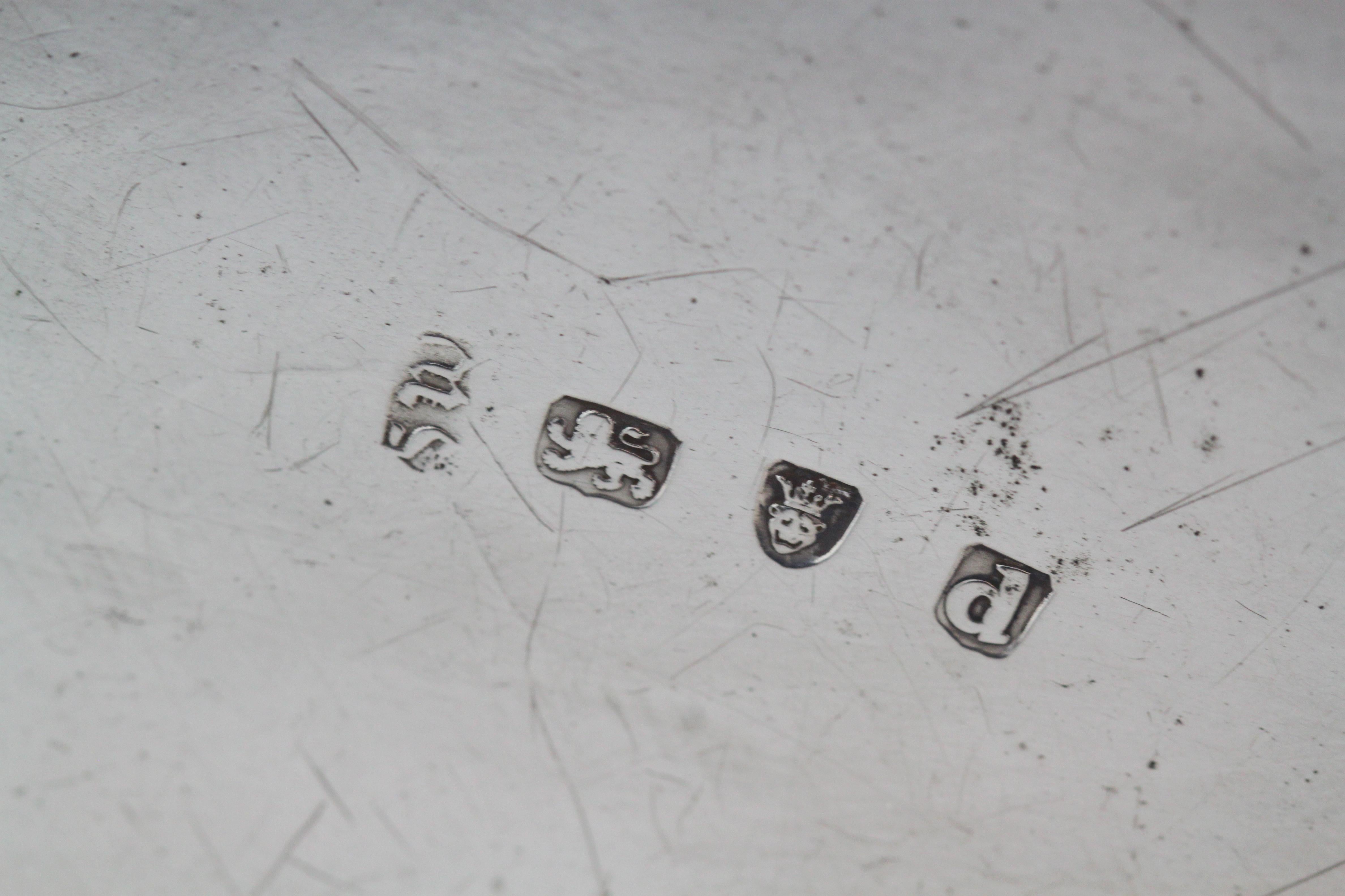 Early 19th Century Antique Georgian Sterling Silver Tea Caddy with Key, London, 1819