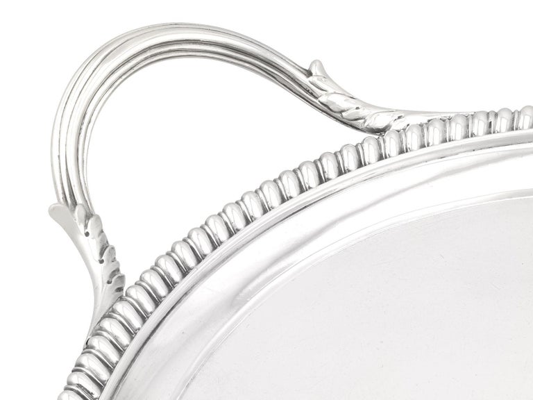 Antique Georgian Sterling Silver Tea Tray, 1806 In Excellent Condition For Sale In Jesmond, Newcastle Upon Tyne