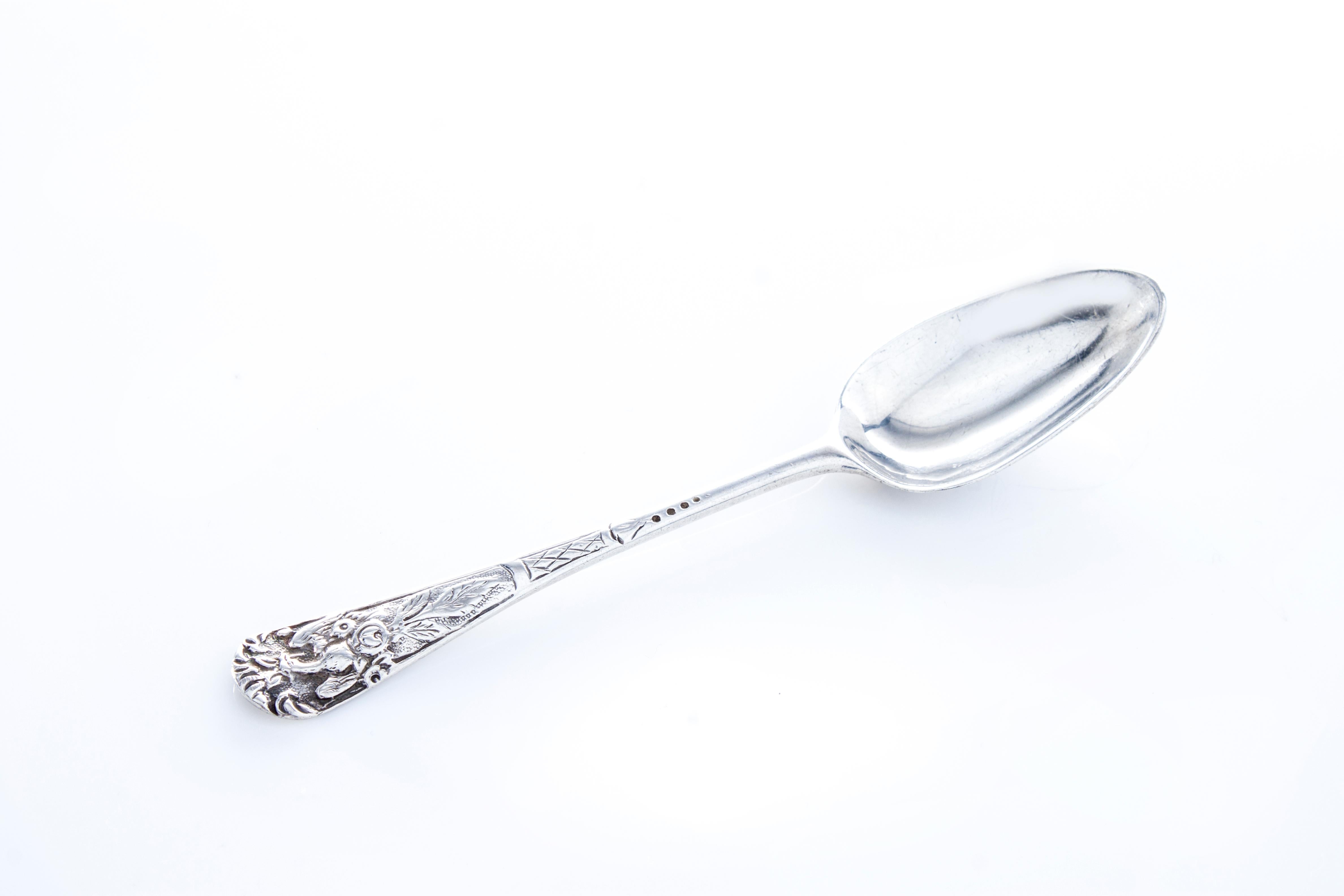 George III Antique Georgian sterling silver teaspoon set of 4