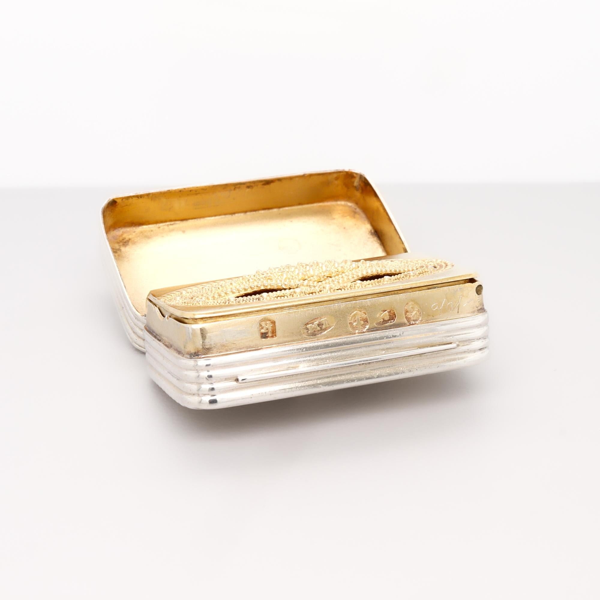 Antique Georgian Sterling Silver Vinaigrette by John Munslow, Birmingham 1808 For Sale 8