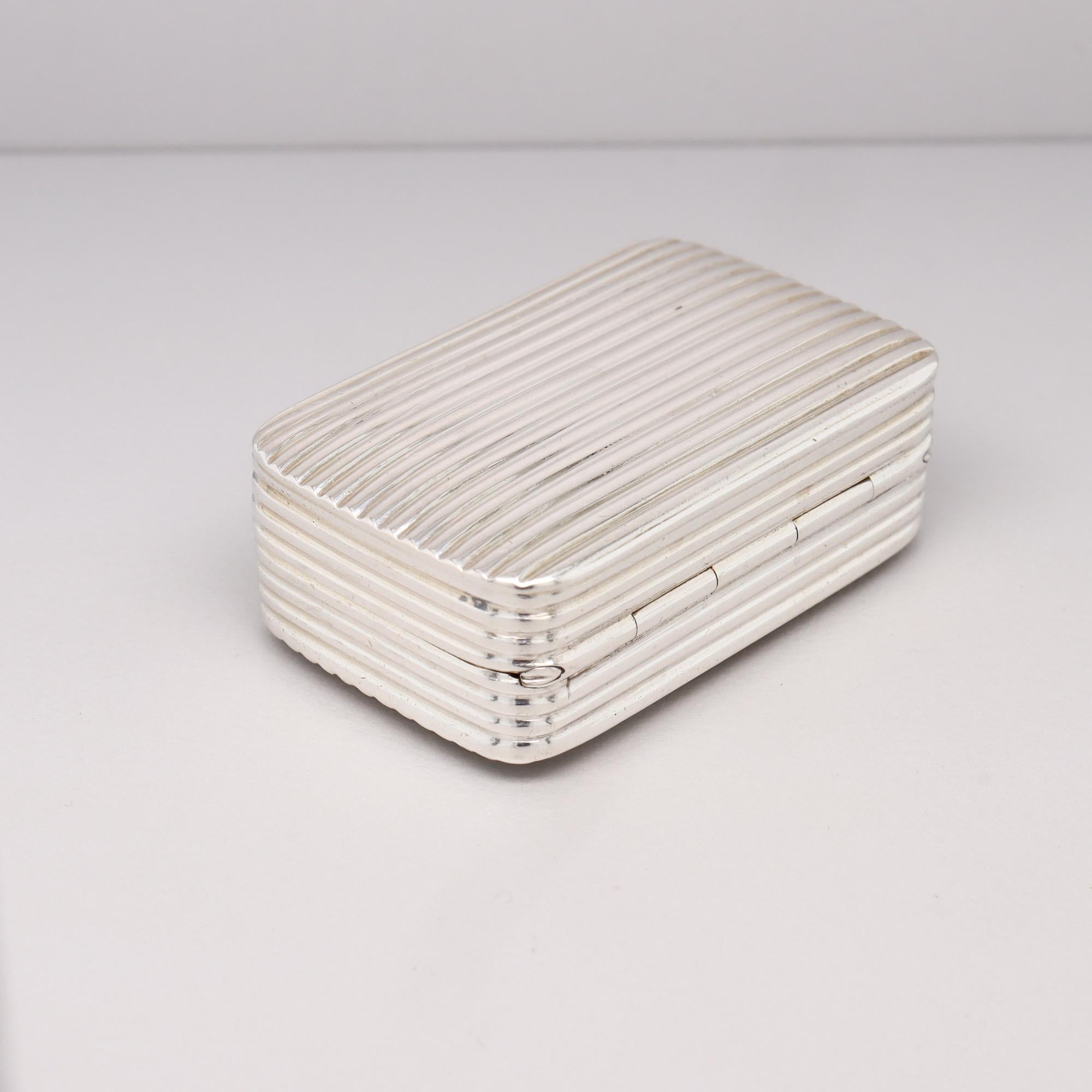 Antique Georgian Sterling Silver Vinaigrette by John Munslow, Birmingham 1808 For Sale 15