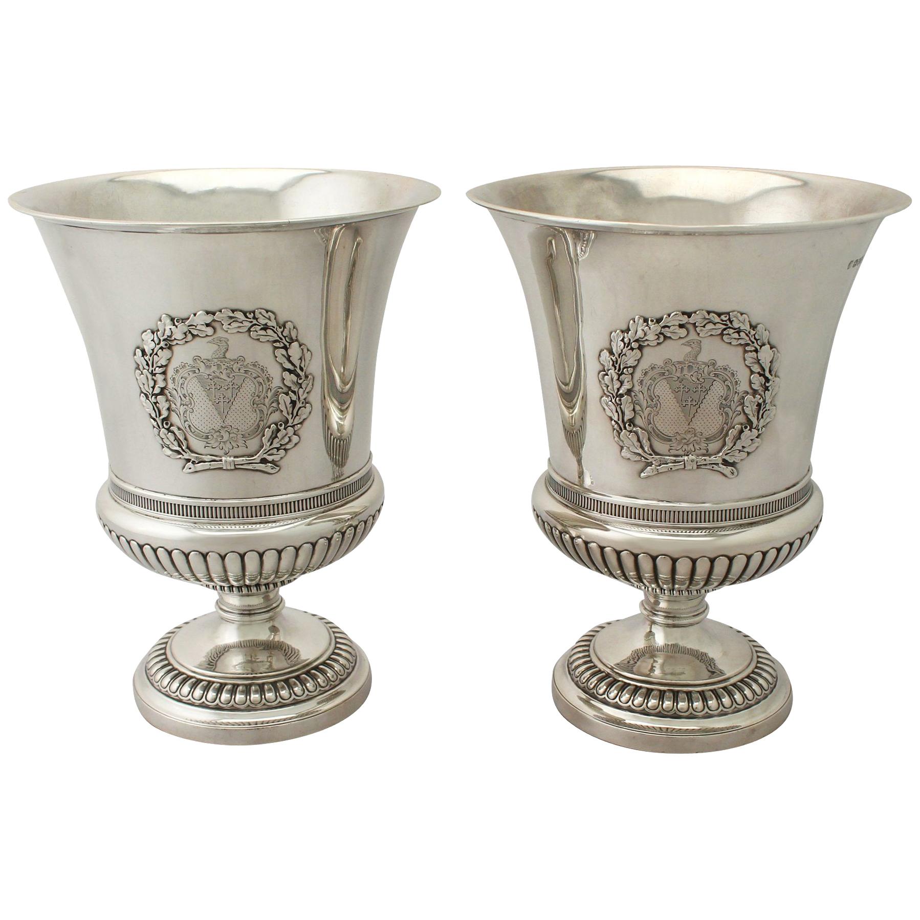 Antique Sterling Silver Wine Coolers by Paul Storr, 1812 For Sale at 1stDibs
