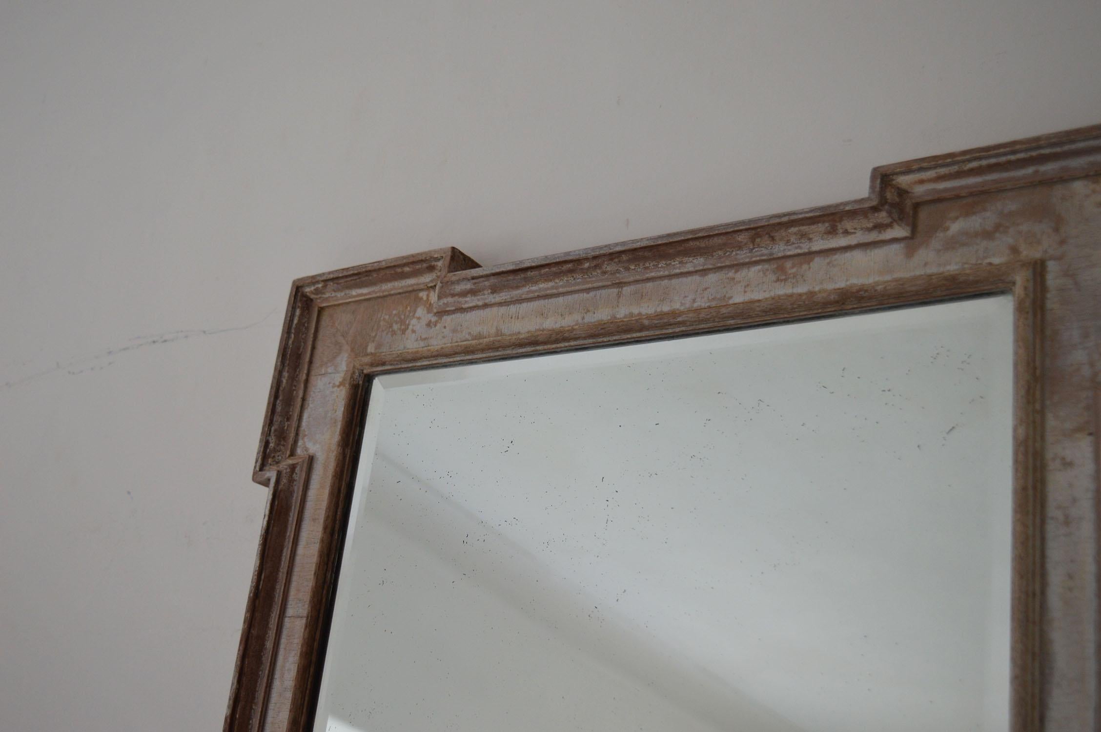 Antique Georgian Style Bleached Mahogany Mirror In Good Condition In St Annes, Lancashire