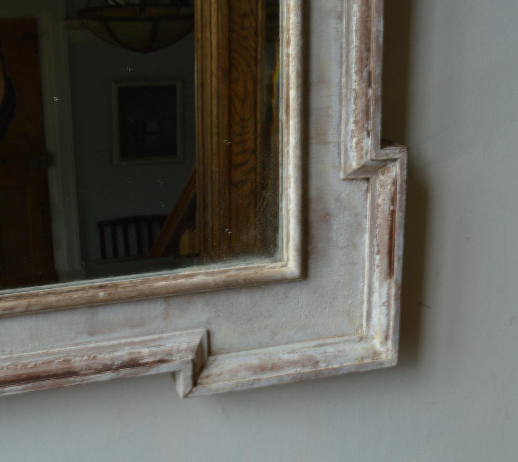 Early 20th Century Antique Georgian Style Bleached Mahogany Mirror