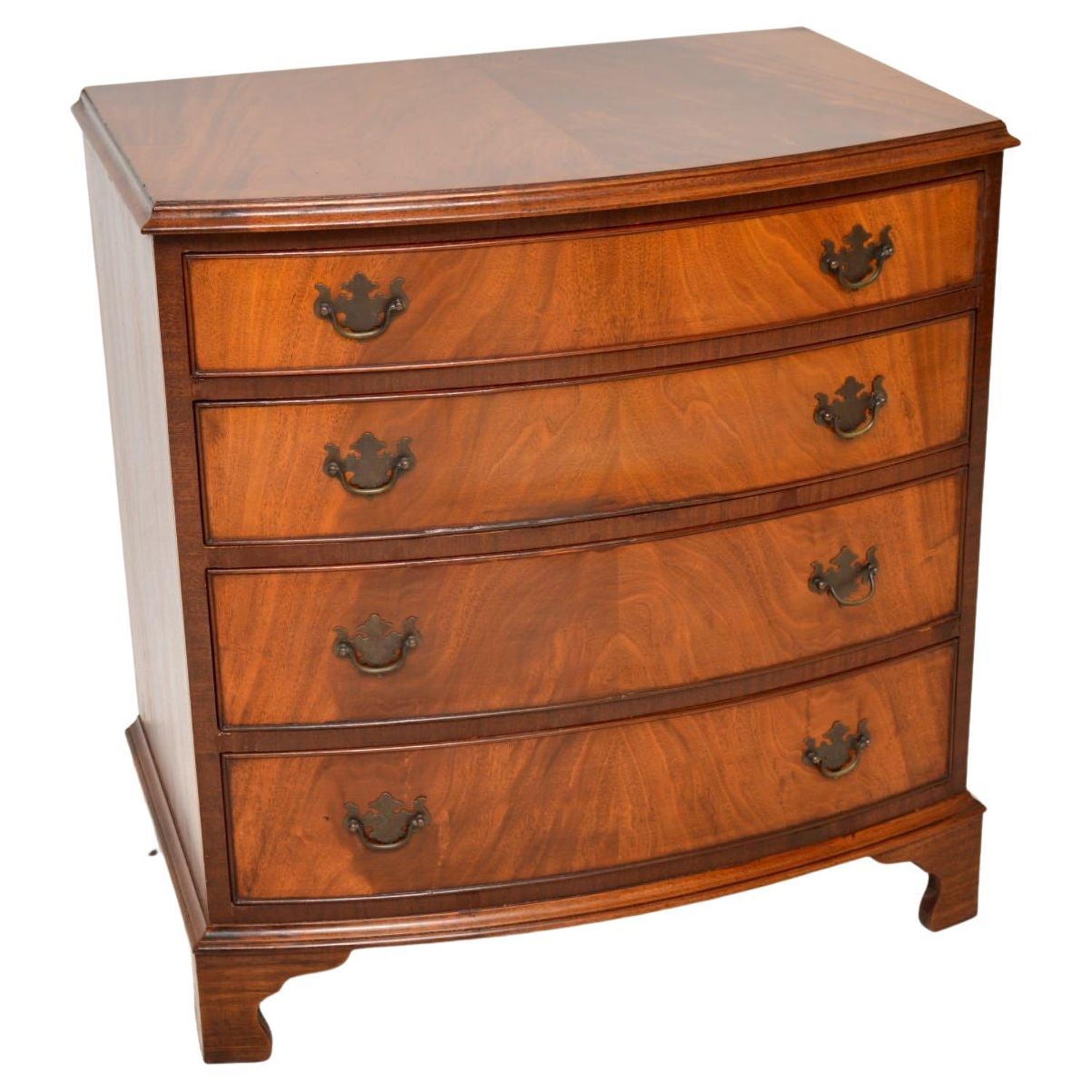 Antique Georgian Bow Front Chest of Drawers at 1stDibs