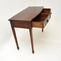 Antique Georgian Style Bow Front Console Table