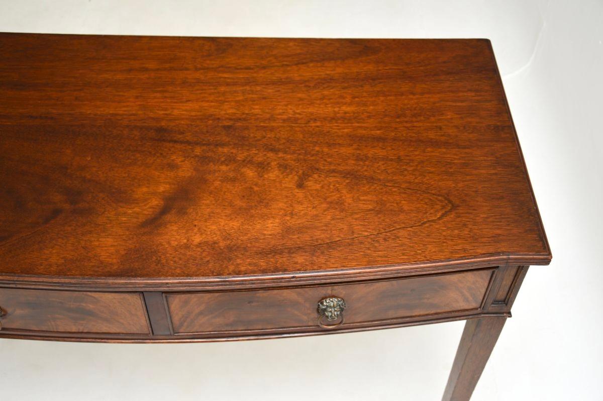Early 20th Century Antique Georgian Style Bow Front Console Table