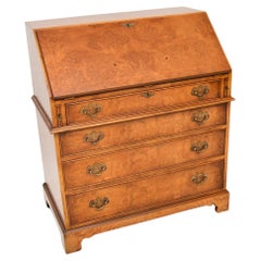 Vintage Georgian Style Burr Elm Writing Bureau