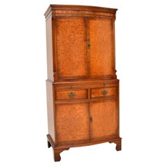 Vintage Georgian Style Burr Walnut Cabinet