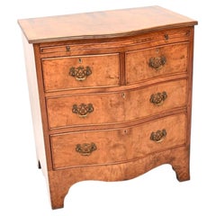 Antique Georgian Style Burr Walnut Chest of Drawers