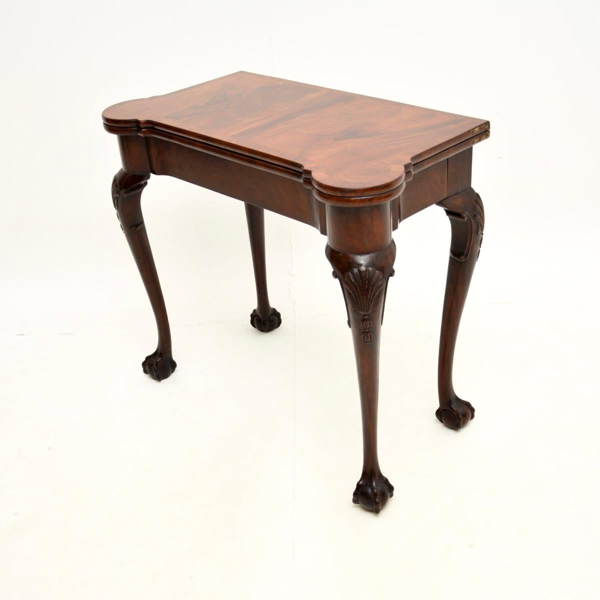 British Antique Georgian Style Card / Console Table